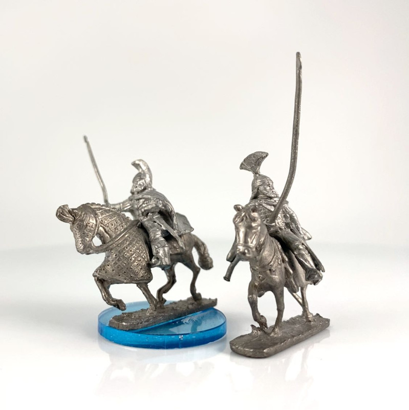 Horsemen with lances