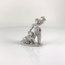 Homme avec femme et hache