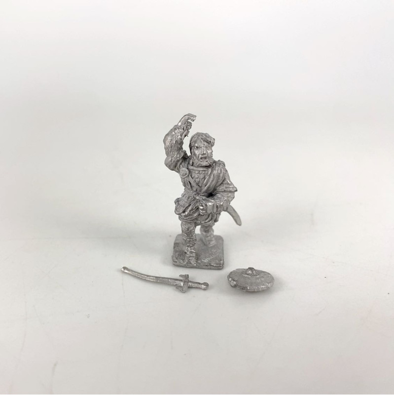 Warrior with sword and shield