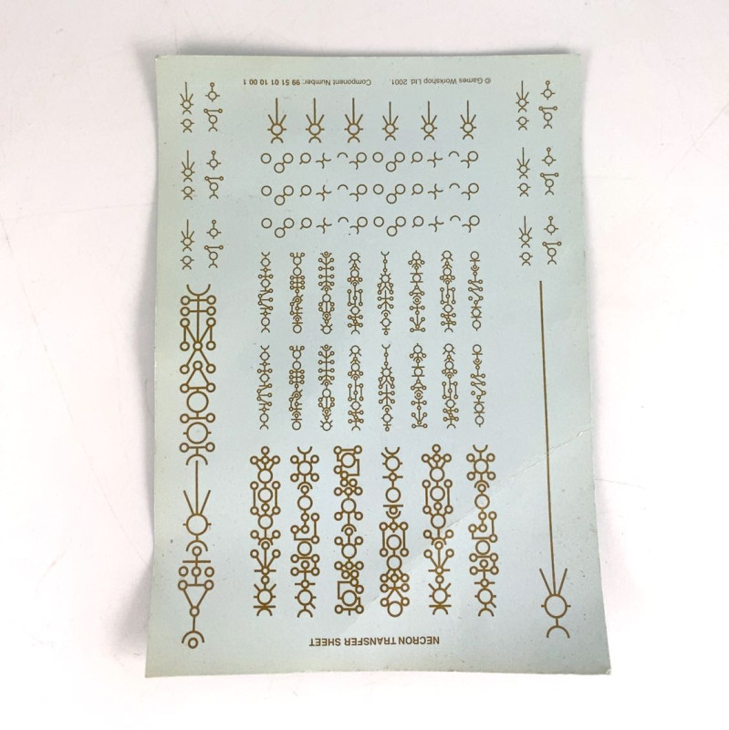 Necron Transfer Sheet