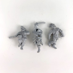 Barbarian warriors on the ground