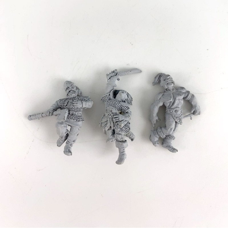 Barbarian warriors on the ground