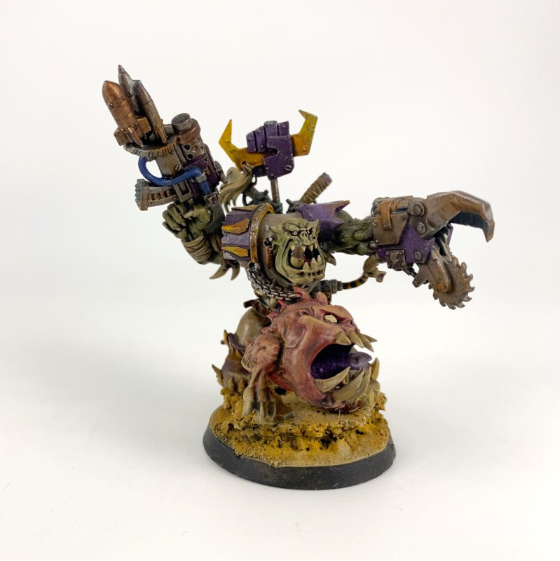 Boss de Guerre Ork avec squig d'Attak'