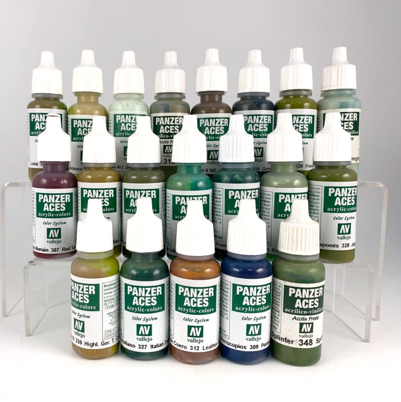 Lot de Peintures Panzer Aces