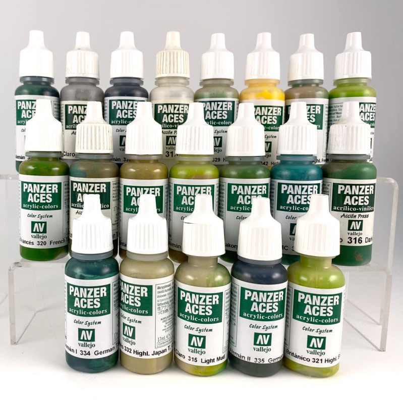 Lot de Peintures Panzer Aces