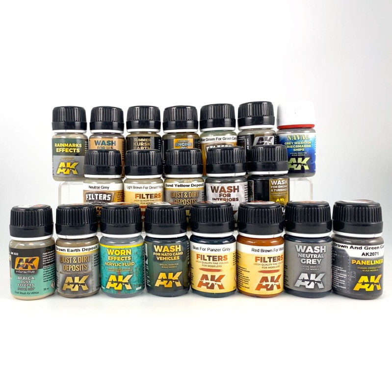 Lot de Peintures AK Pigments