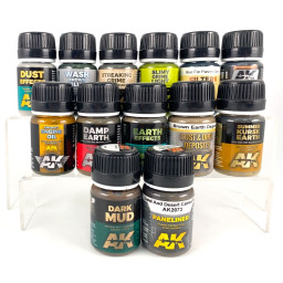 Lot de Peintures AK Pigments