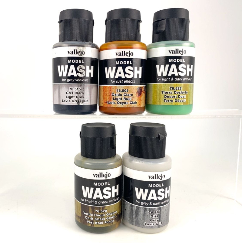 Lot de Peintures Model Wash