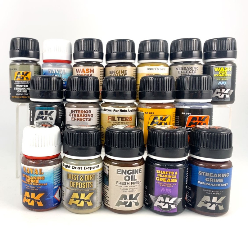 Lot de Peintures AK Pigments