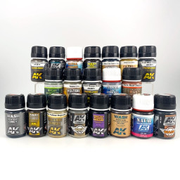 Lot de Peintures AK Pigments