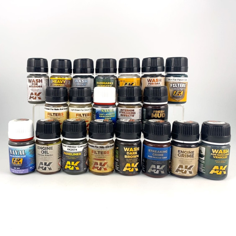 Lot de Peintures AK Pigments