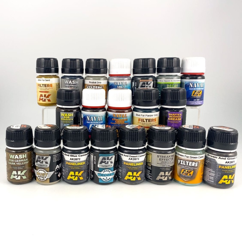 Lot de Peintures AK Pigments