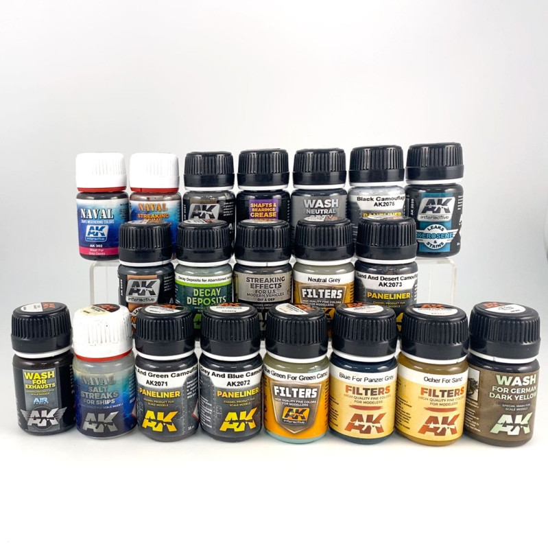 Lot de Peintures AK Pigments