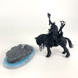 Chef de Guerre Noir-serment sur Destrier