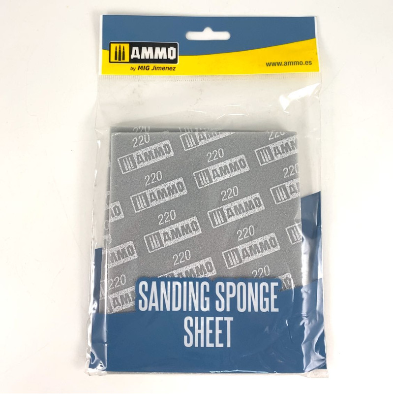  A.MIG-8557 Sanding Sponge Sheet (220) - Neuf
