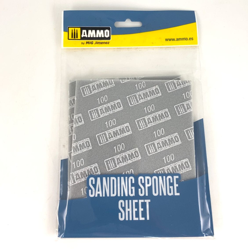  A.MIG-8555 Sanding Sponge Sheet (100) - Neuf