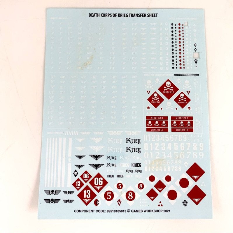 Death Korps of Krieg Transfer of Sheet