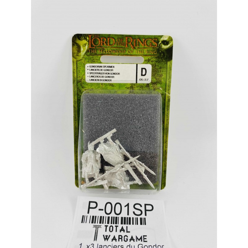 x3 Gondorian spearmen blister