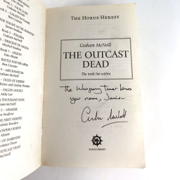 Horus Heresy - The Outcast Dead EN Signed by the author