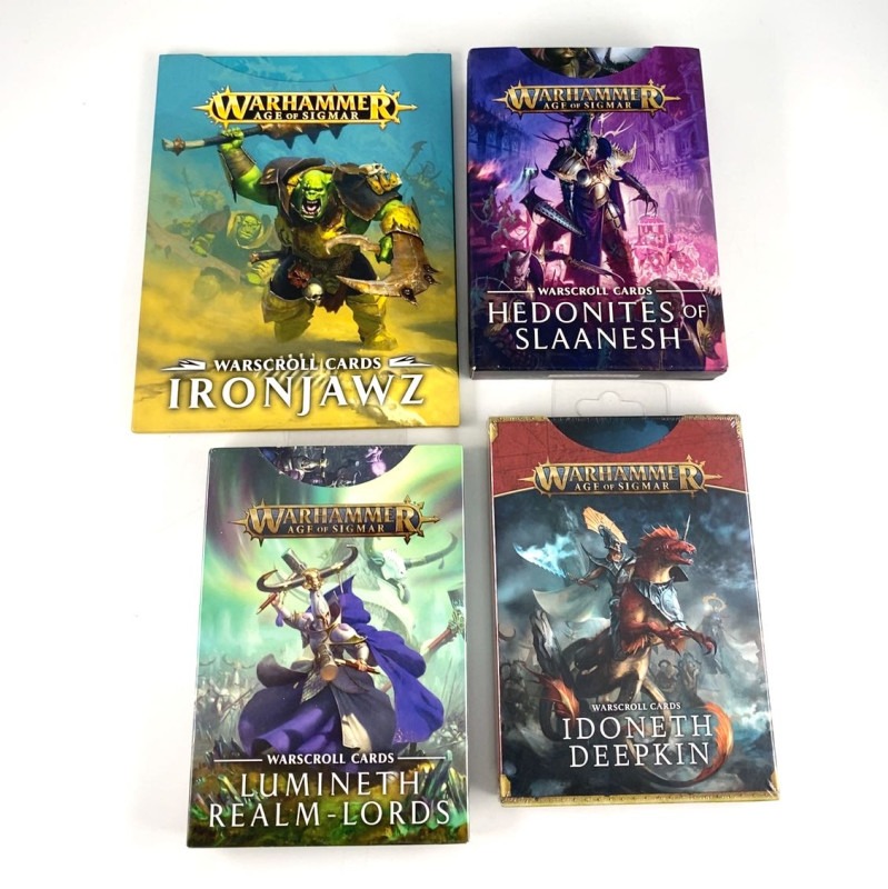 Lot Warscroll Cards FR