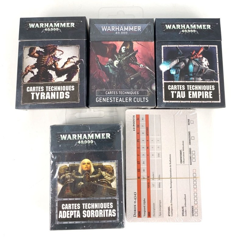 Lot cartes techniques FR