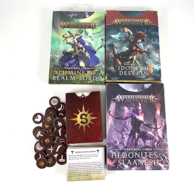 Lot Warscroll Cards V3 FR
