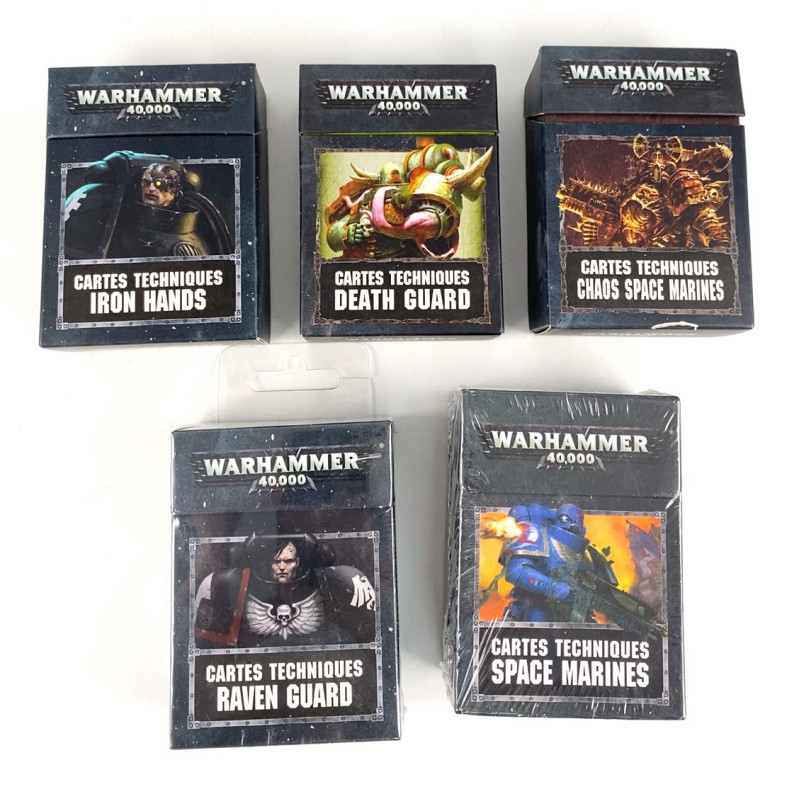 Lot cartes techniques V8 FR