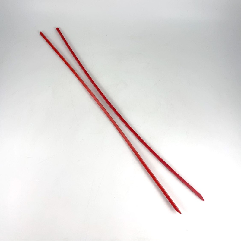 red measuring ruler
