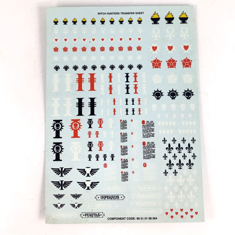 Witch Hunters Transfer Sheet