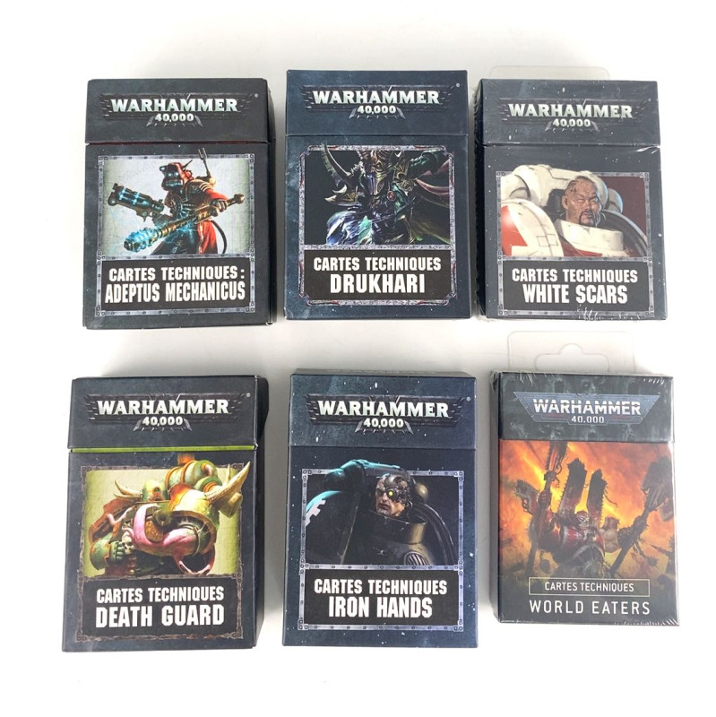 Lot cartes techniques V8 FR