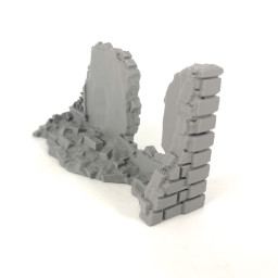 Mur en Ruine pour Wargame, Diorama et Modélisme