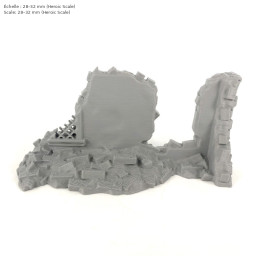 Mur en Ruine pour Wargame, Diorama et Modélisme