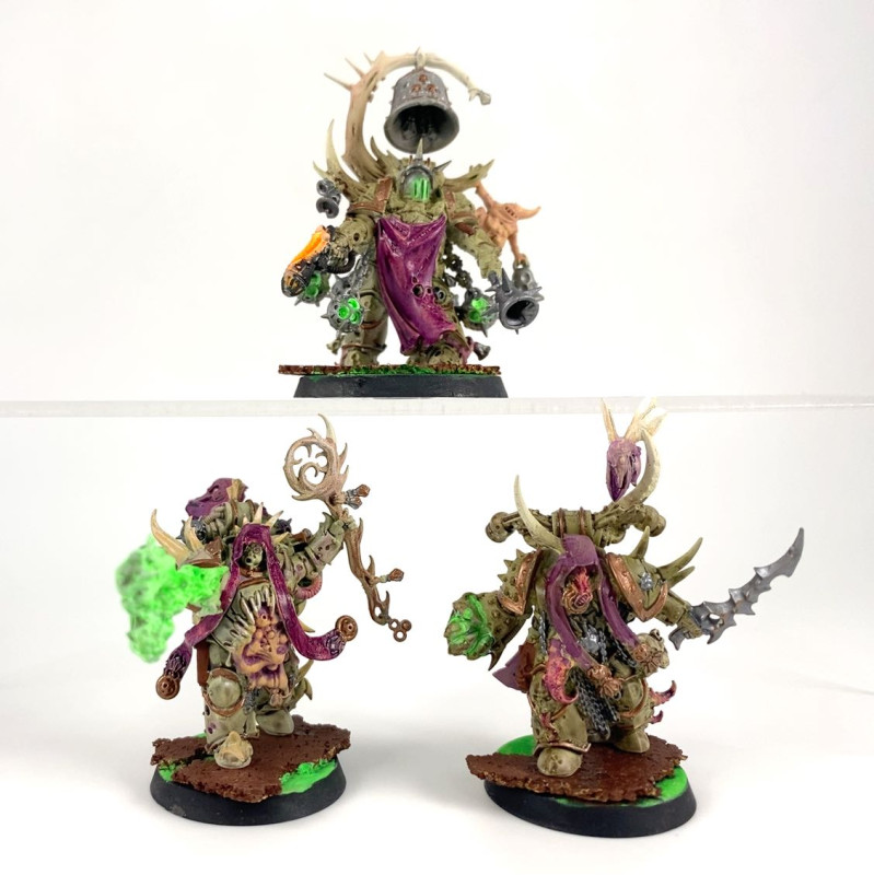 Malignant Plaguecaster + Noxious Blightbringer, and Plague Marine Champion