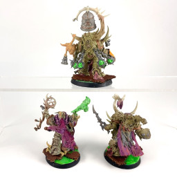 Malignant Plaguecaster + Noxious Blightbringer, and Plague Marine Champion