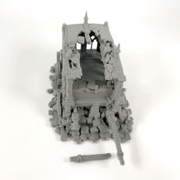 Corbillard Charrette Ruine