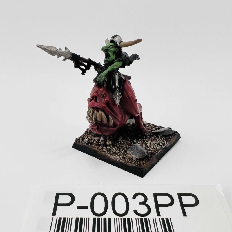 Chef de guerre gobelin sur squig géant