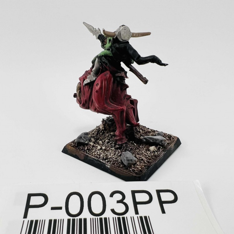 Chef de guerre gobelin sur squig géant